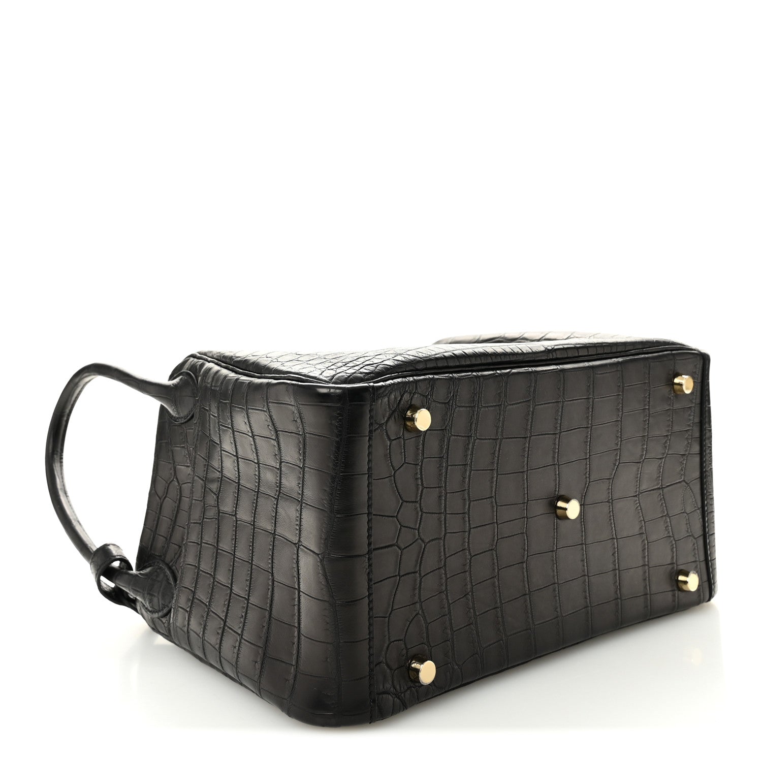 Hermes Matte Niloticus Crocodile Lindy 30 Black 4 of 10