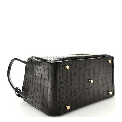 Hermes Matte Niloticus Crocodile Lindy 30 Black 4 of 10