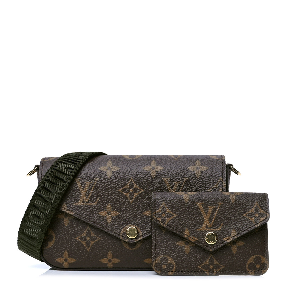 Louis Vuitton Monogram Felicie Strap & Go Kaki 1 of 5
