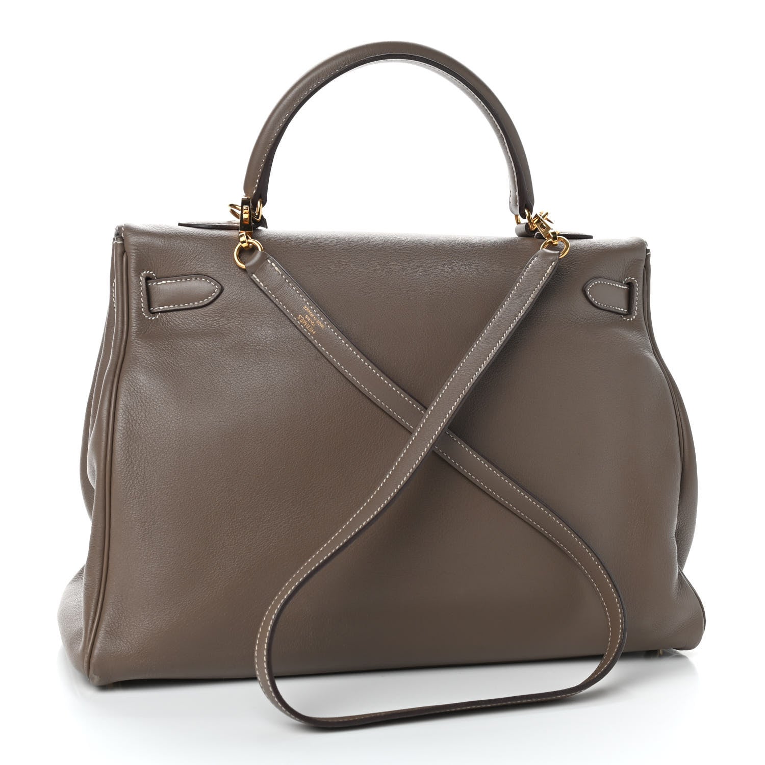 Hermes Swift Kelly Retourne 35 Etoupe 3 of 11