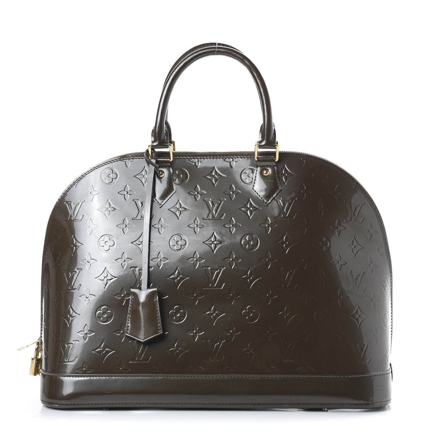 Louis Vuitton Vernis Alma GM Vert Bronze 1 of 21