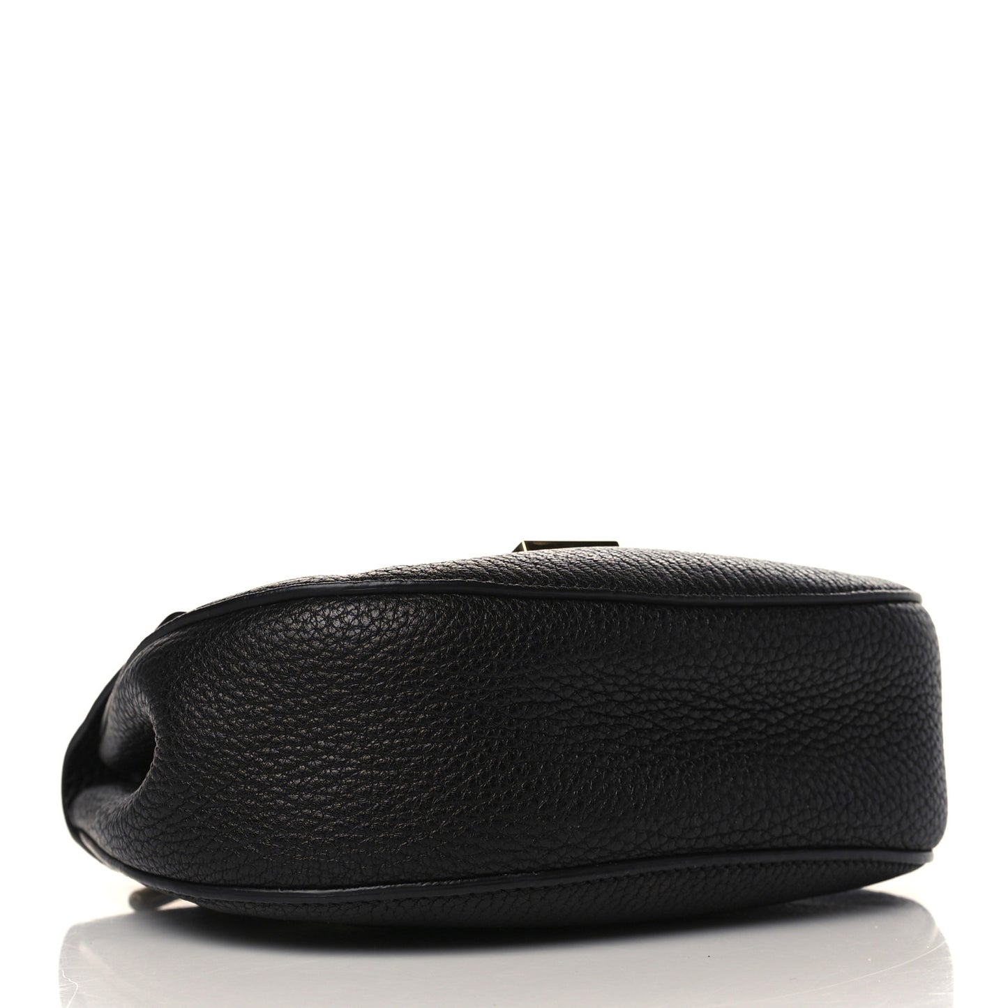 Grained Lambskin Mini Drew Shoulder Bag Black