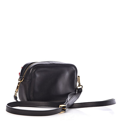 Prada Nappa Fiocco Bow Crossbody Clutch Black Fuoco 3 of 11