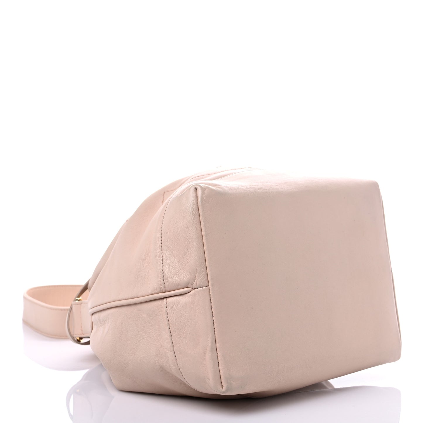 Lambskin Mini CC Drawstring Bag Light Pink