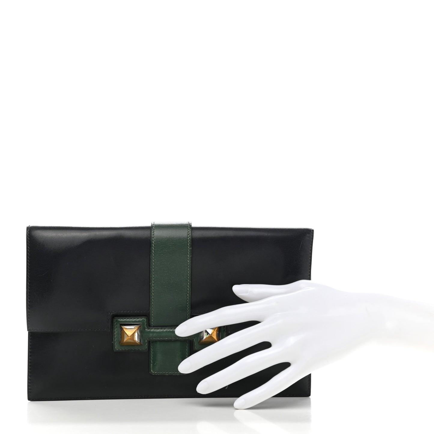 Box Medor Clutch 23 Bleu Indigo Vert Bengale