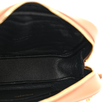 Saint Laurent Grain De Poudre Matelasse Monogram Mini Lou Camera Bag Dark Natural 5 of 12