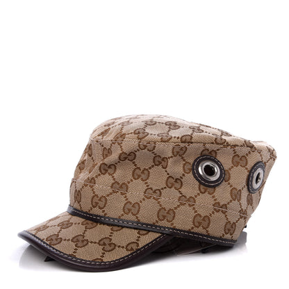 Gucci Monogram Military Hat L Brown 1 of 7