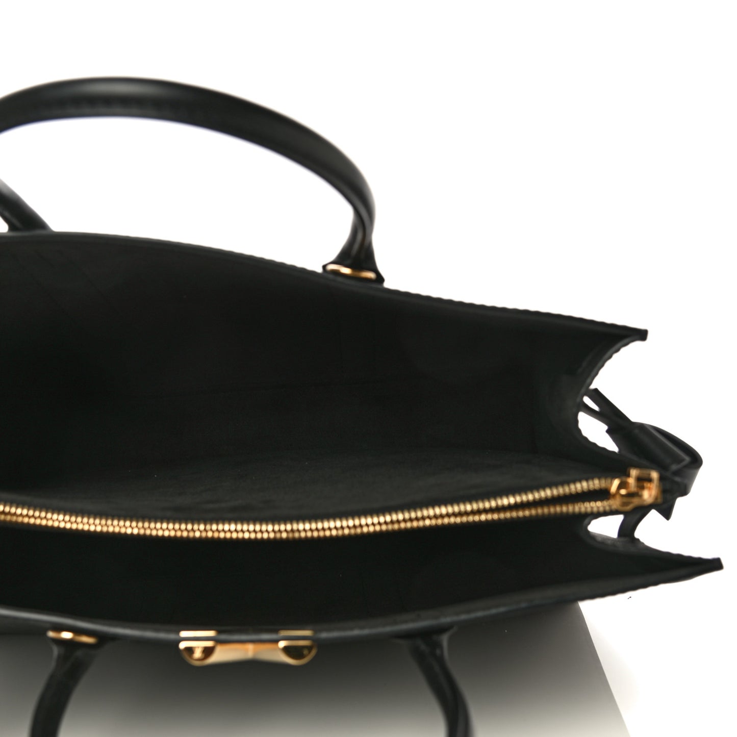 Monogram Cuir Plume Very Tote GM Black