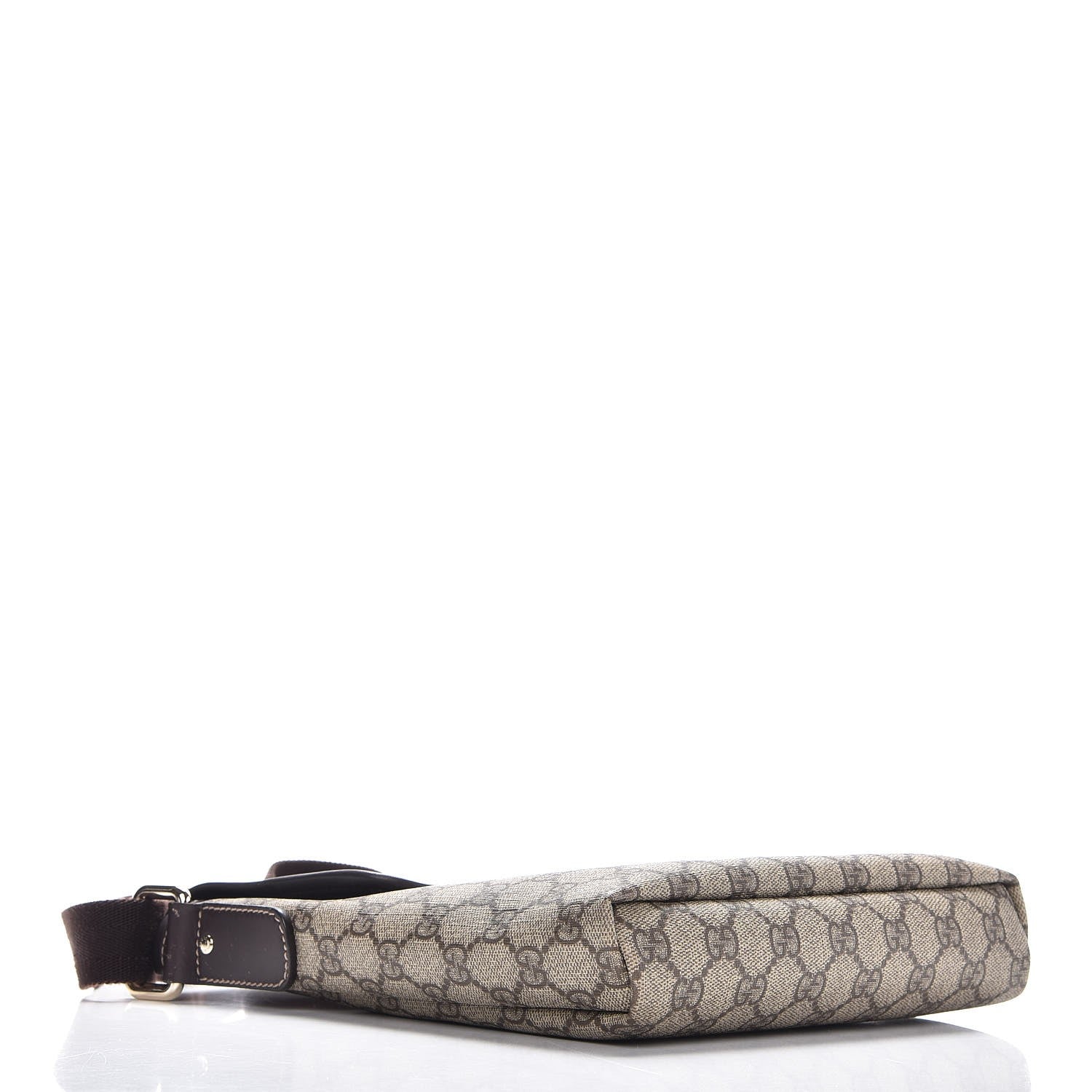 Gucci GG Plus Monogram Small Flap Messenger Bag Beige Dark Brown 4 of 7