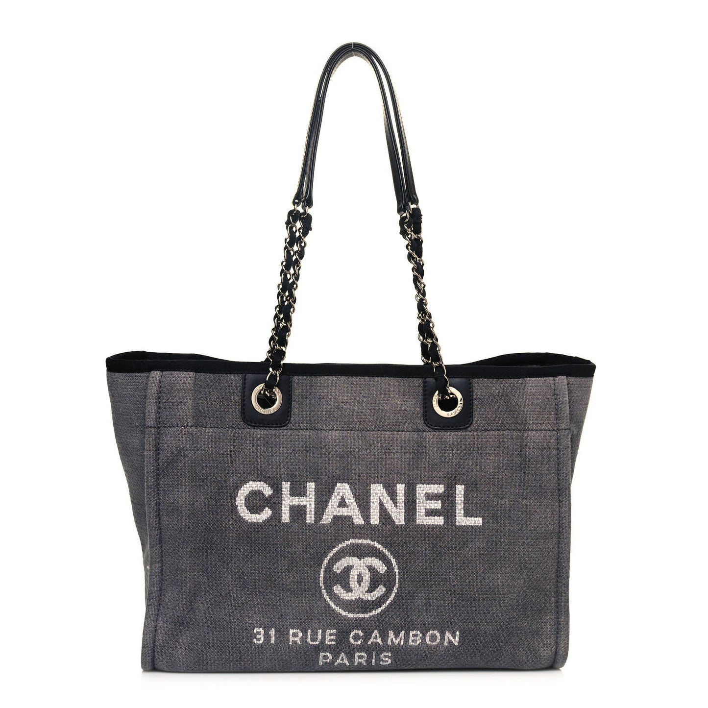 Canvas Small Deauville Tote Grey