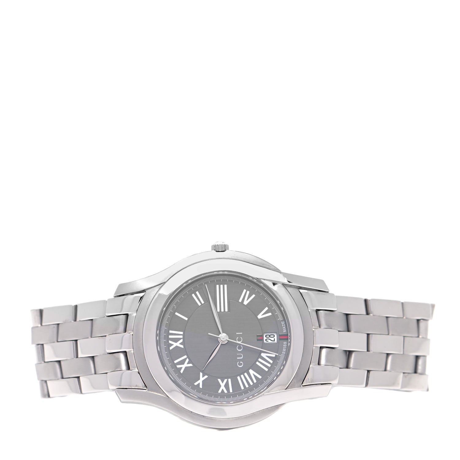 Gucci Stainless Steel 35mm 5500M Quartz Watch Grey 2 of 4