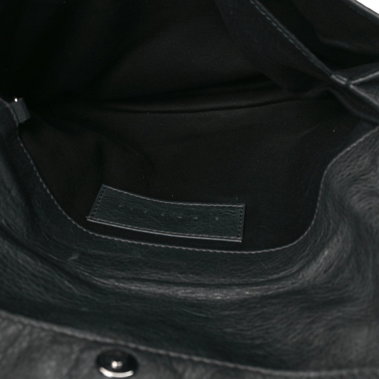 Agneau Giant Brogues Hardware Envelope Clutch Anthracite