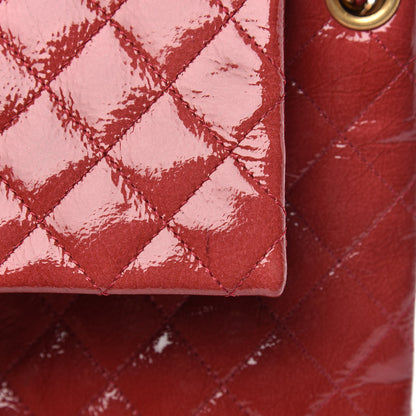 Chanel Patent Goatskin Quilted 3 Pocket Accordion Flap Red 11 of 11