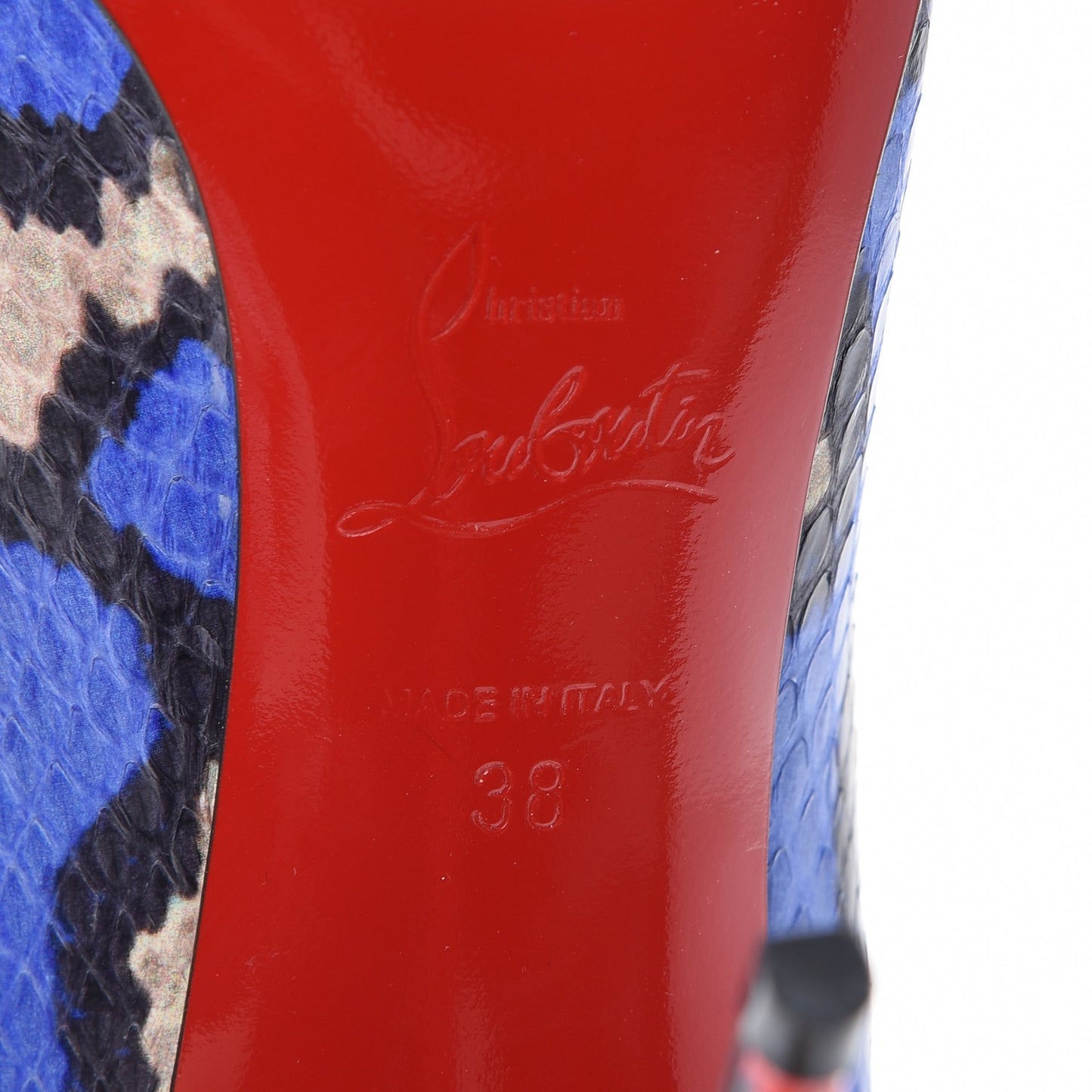 Ayers Watersnake Madame Menodo 100 Pumps 38 Version Blue