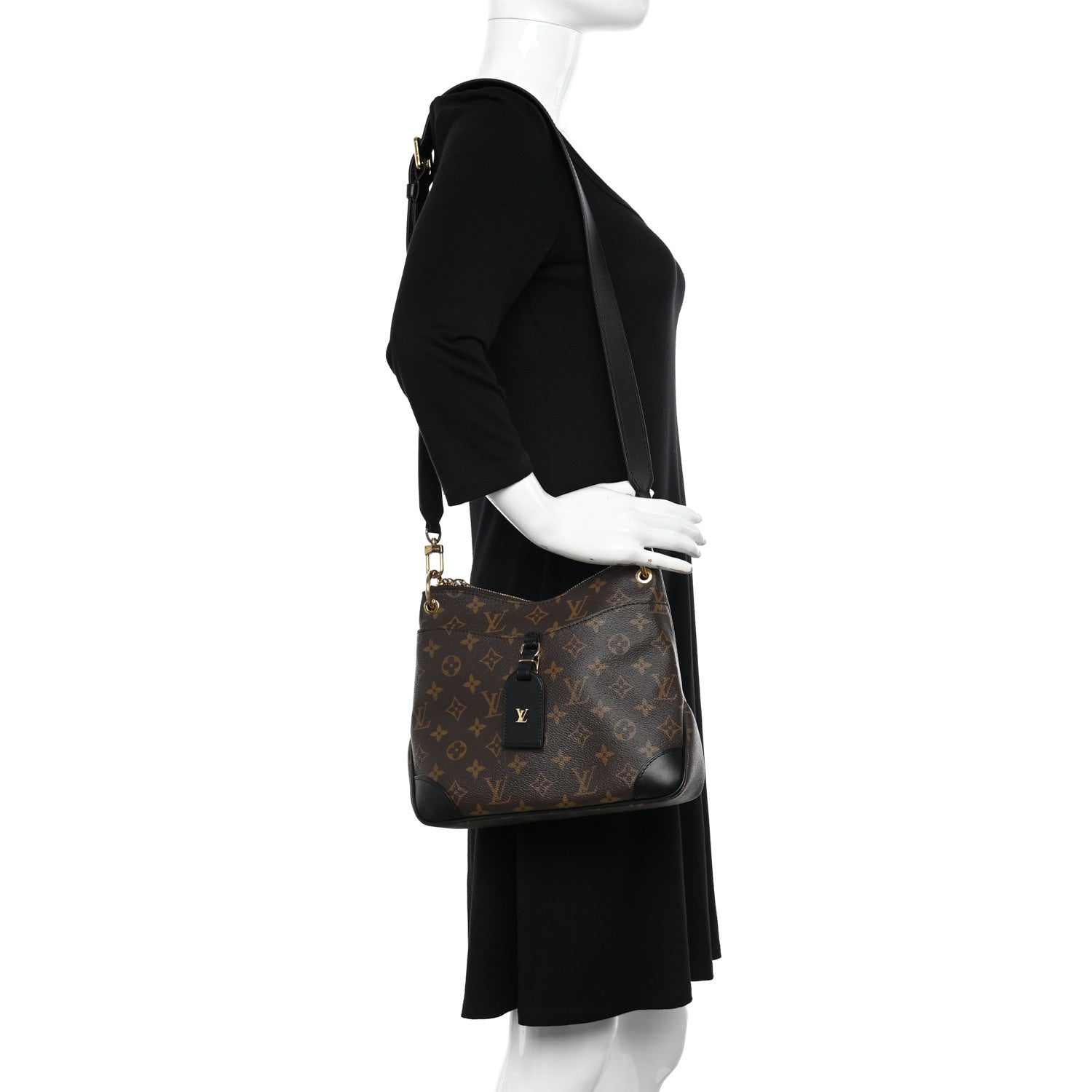 Louis Vuitton Monogram Odeon PM Black 2 of 13