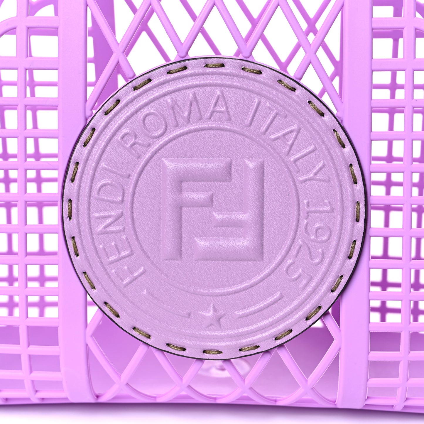 Recycled Plastic Vitello Liberty Matte Small Fendi Basket Violetta