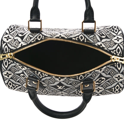 Louis Vuitton Jacquard Since 1854 Speedy Bandouliere 25 Black 5 of 9