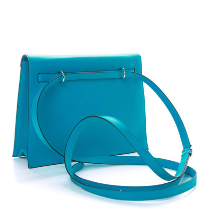 Hermes Evercolor Verso Kelly Danse II Belt Bag Bleu Frida Rose Mexico 3 of 11