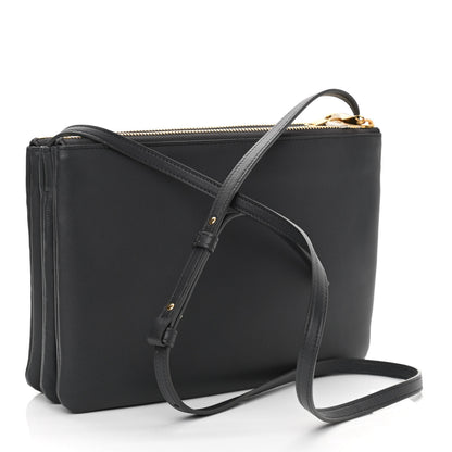 Celine Lambskin Large Trio Crossbody Bag Kohl 3 of 12