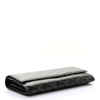 Goyard Goyardine Varenne Long Wallet Black 4 of 7