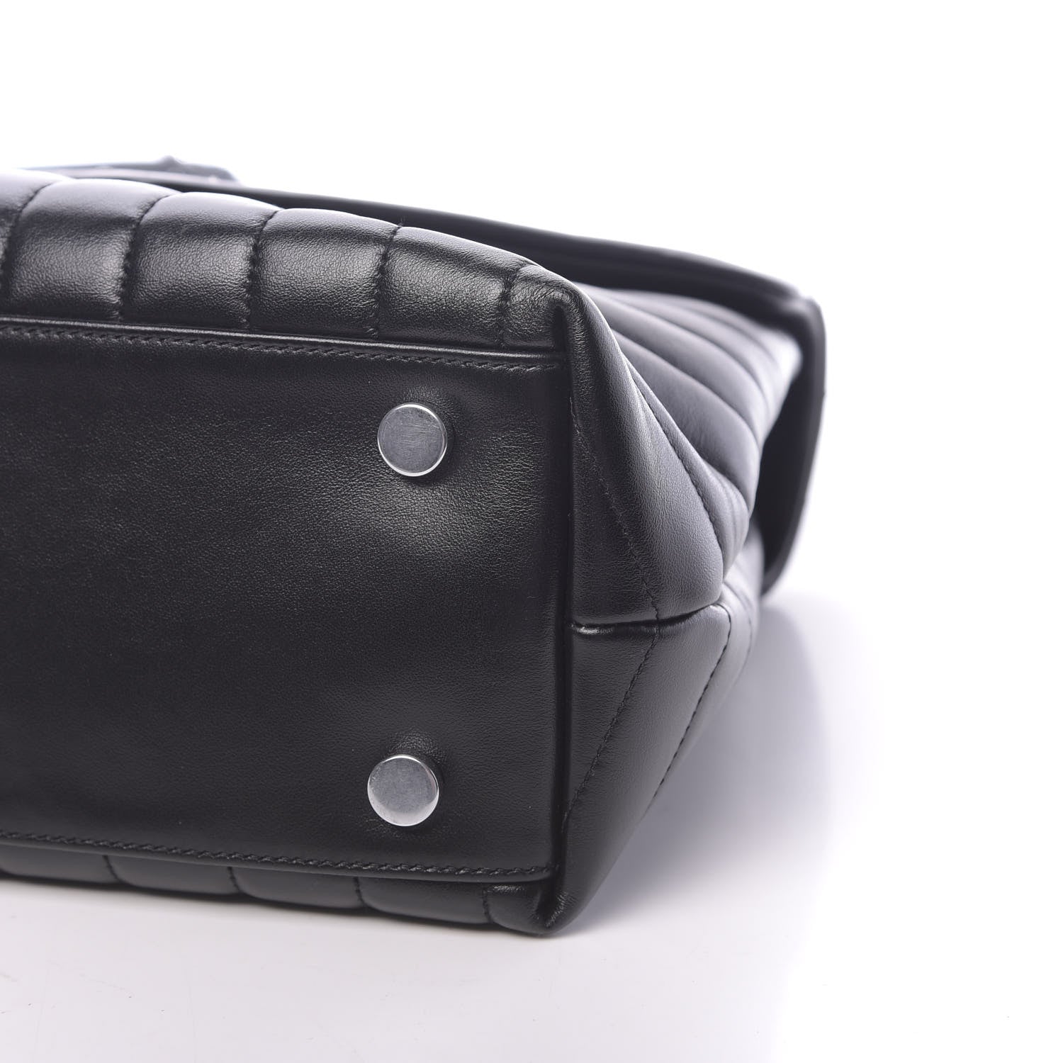 Saint Laurent Calfskin Y Quilted Monogram Medium Loulou Satchel Black 9 of 9