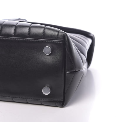 Saint Laurent Calfskin Y Quilted Monogram Medium Loulou Satchel Black 9 of 9