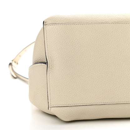 Gucci Cellarius Calfskin Large Bamboo Daily Top Handle Bag Mystic White 7 of 8
