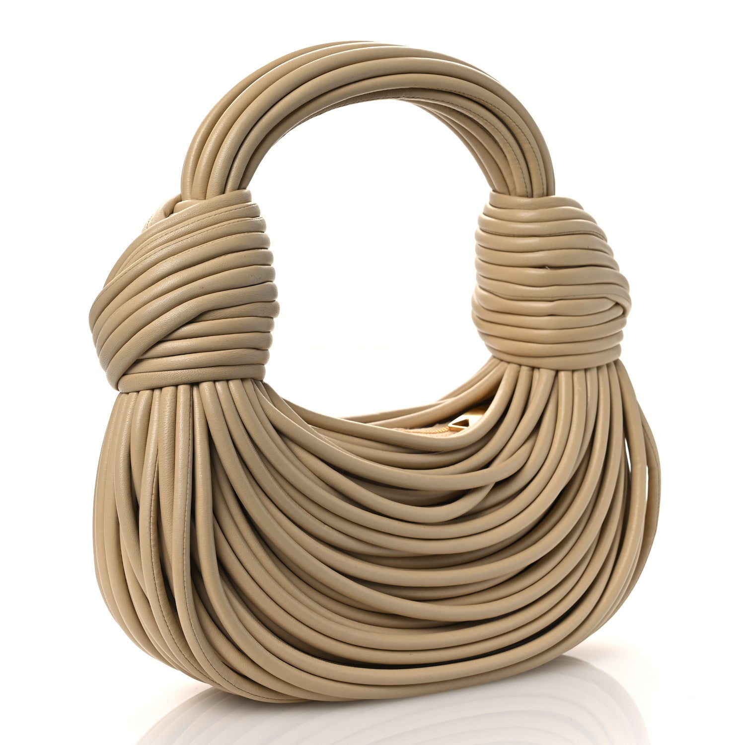 Bottega Veneta Nappa Mini Tubular Double Knot Porridge 3 of 10