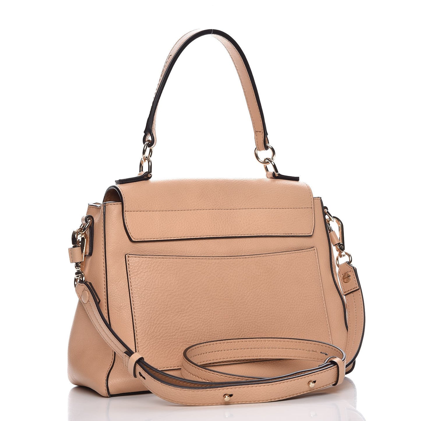 Calfskin Small Faye Day Shoulder Bag Blush Nude