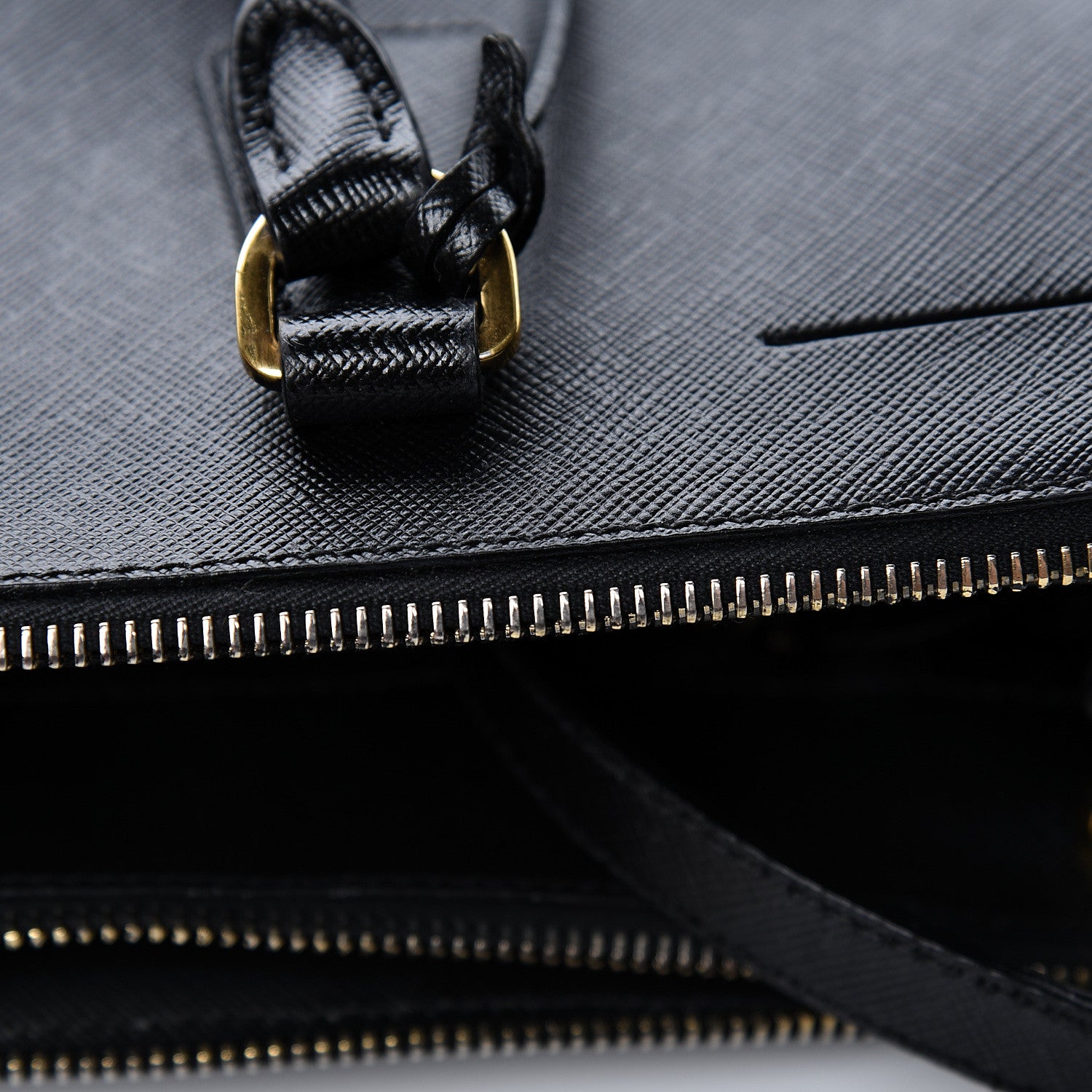 Prada Saffiano Medium Galleria Double Zip Tote Black 22 of 26
