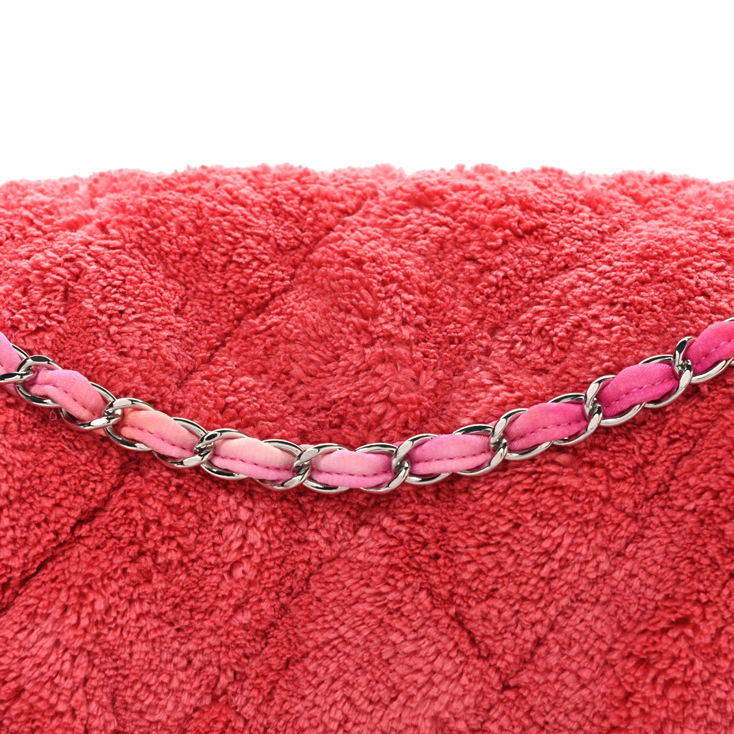 Chanel Mixed Fibers Quilted Large Flap Bag Coral 8 of 10