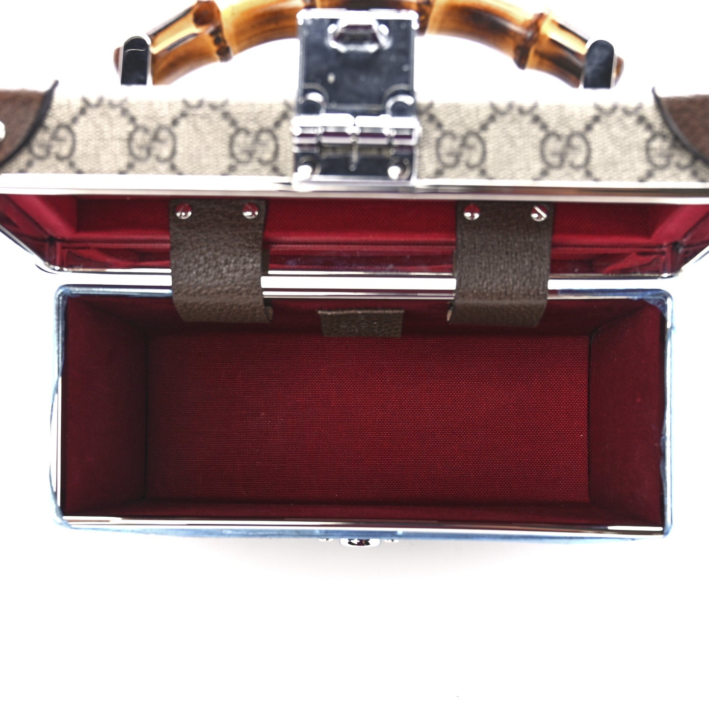GG Supreme Monogram Globe-Trotter Beauty Case Brown
