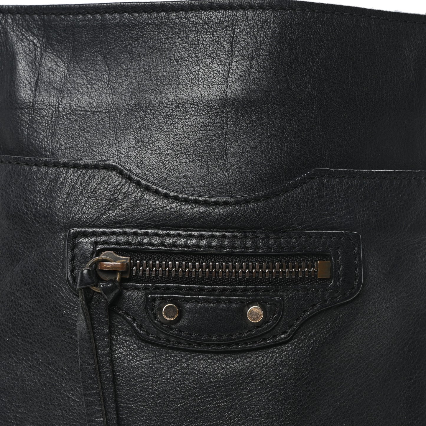Metallic Calfskin Milkyway Papier Crossbody Bag Black