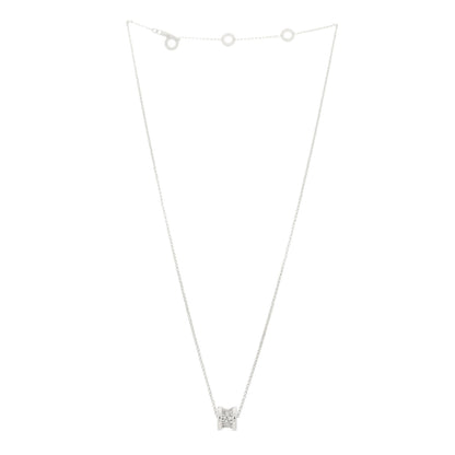 Bulgari 18K White Gold Diamond Small B.Zero1 Pave Pendant Necklace 3 of 6