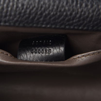 Gucci Calfskin Small Studded Miss Bamboo Shoulder Bag Black 7 of 9