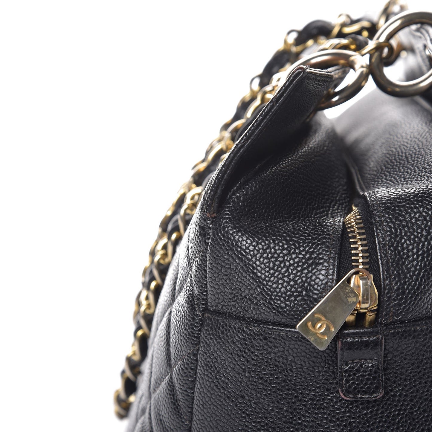 Caviar Quilted Grand Timeless Tote GTT Black