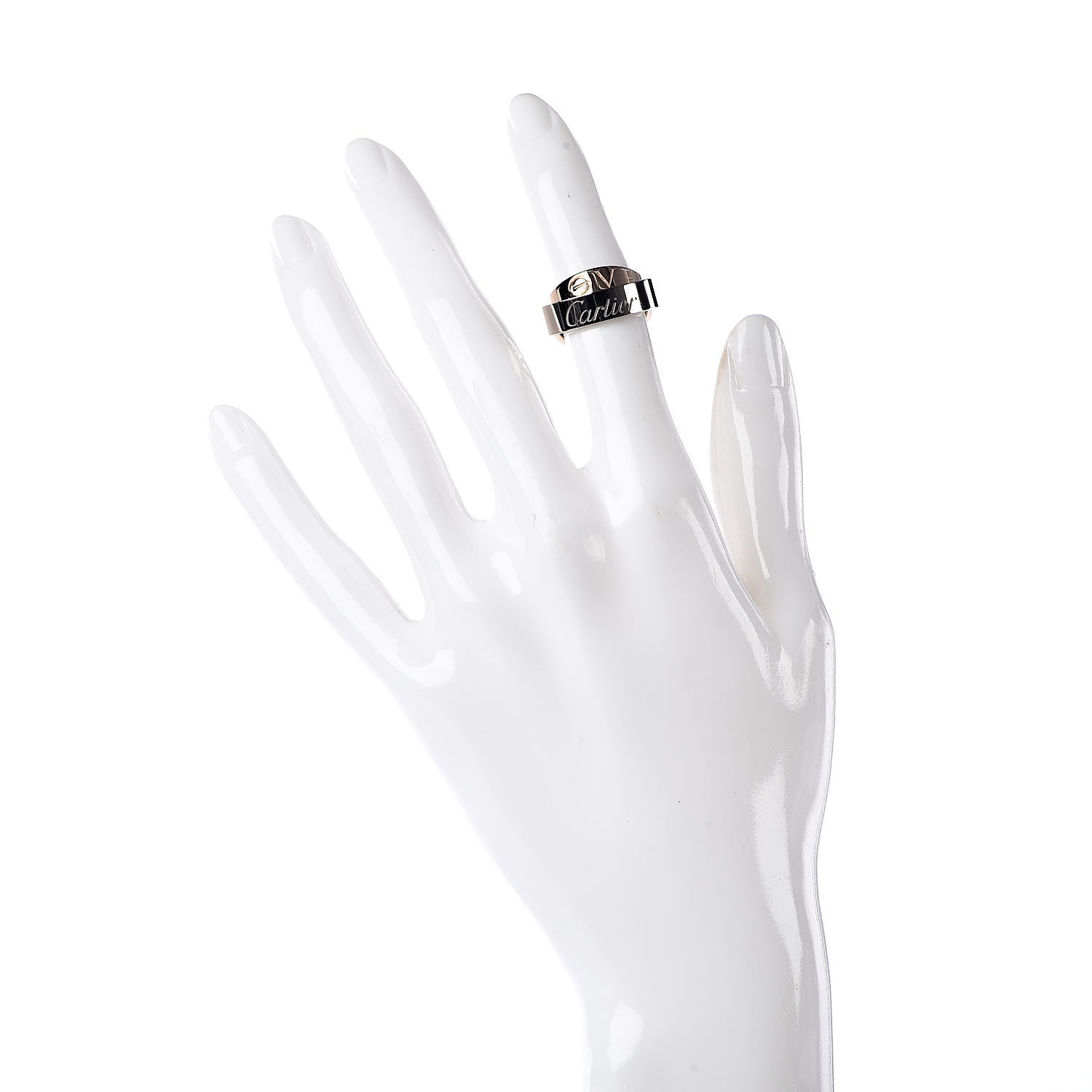 Cartier 18K White Pink Gold 5.5mm Astro LOVE Ring 49 4.75 2 of 4