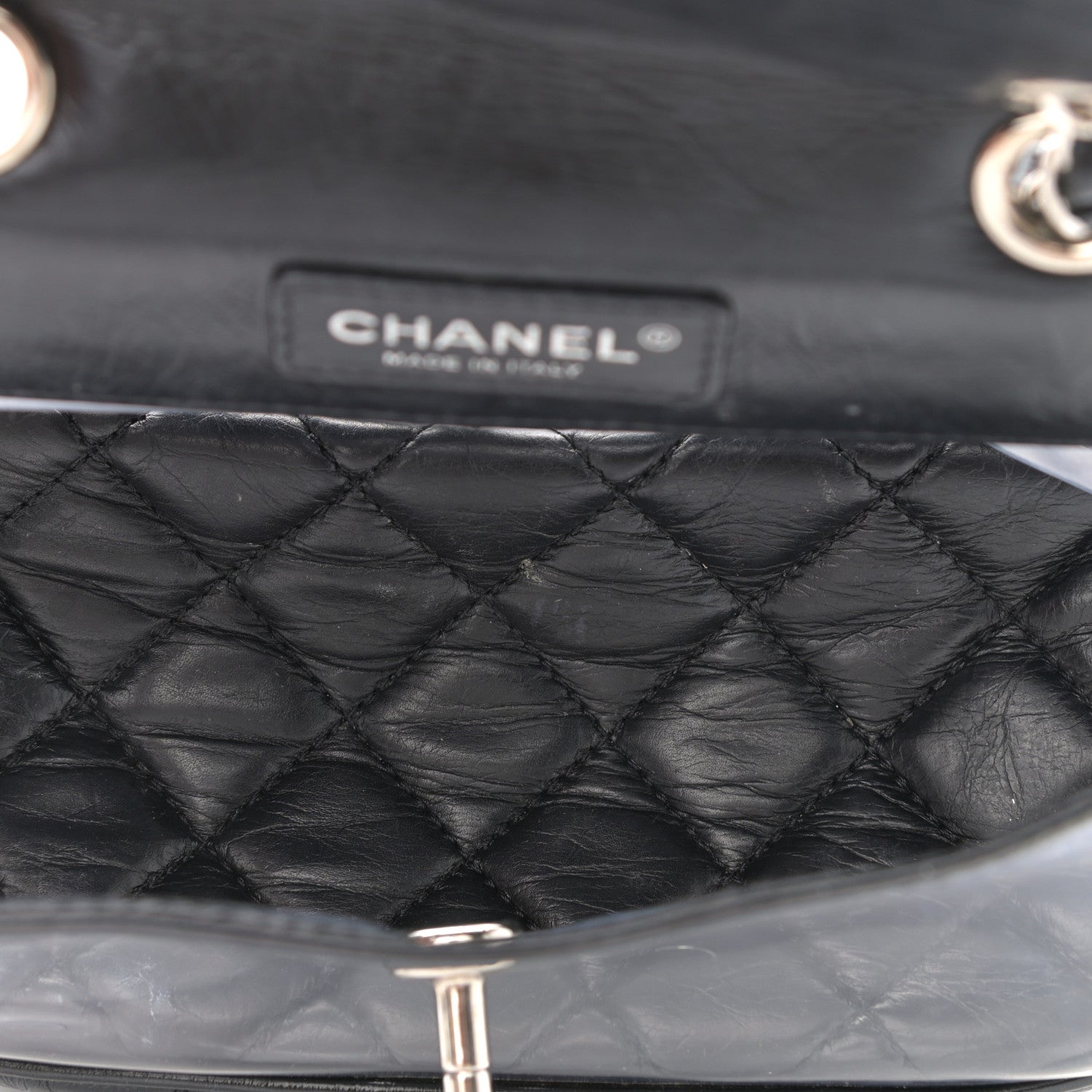 Chanel Crumpled Calfskin PVC Quilted Backpack Black 5 of 12
