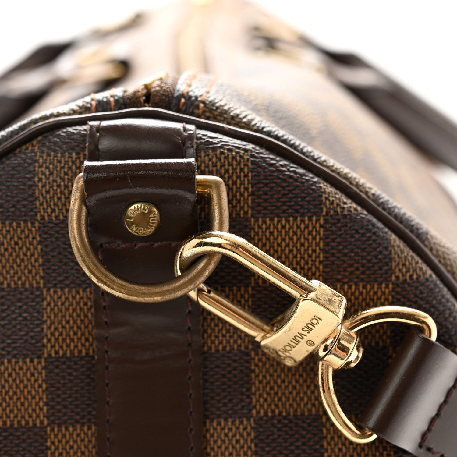 Louis Vuitton Damier Ebene Keepall Bandouliere 55 11 of 13