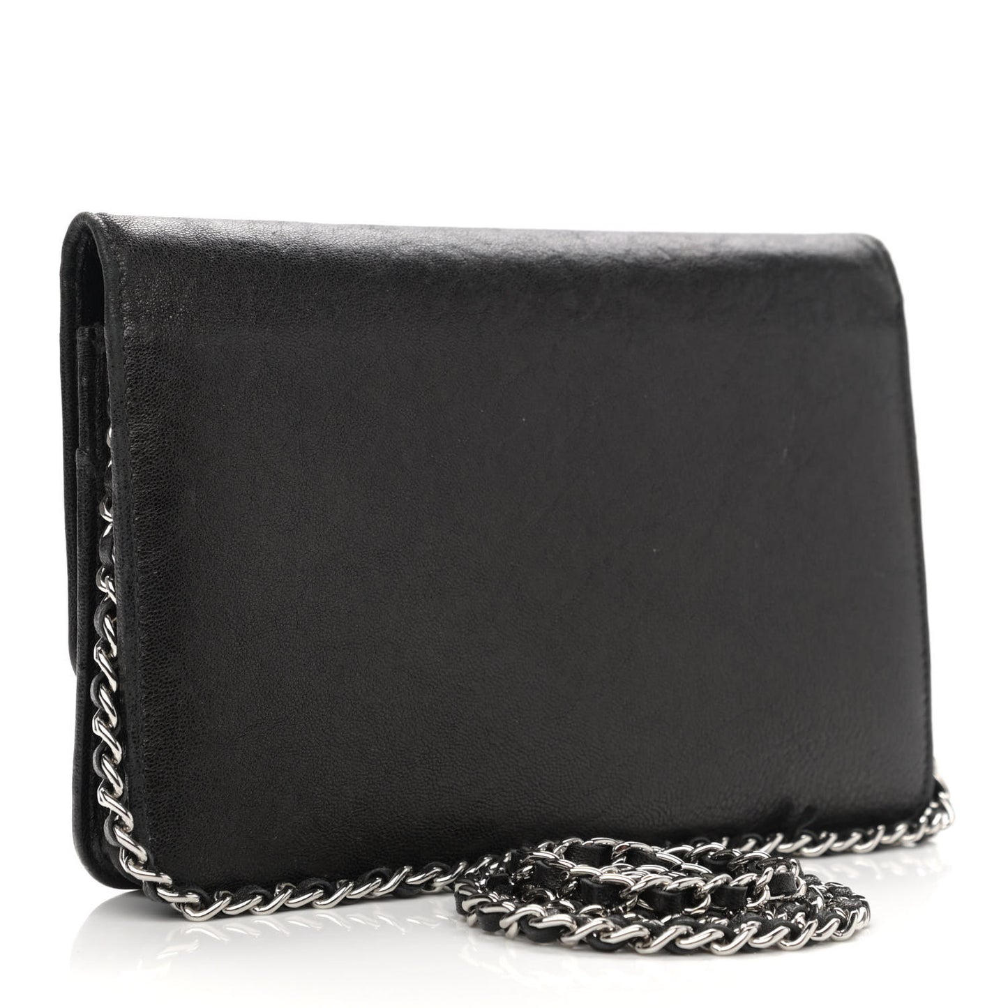 Goatskin Wallet on Chain WOC Black