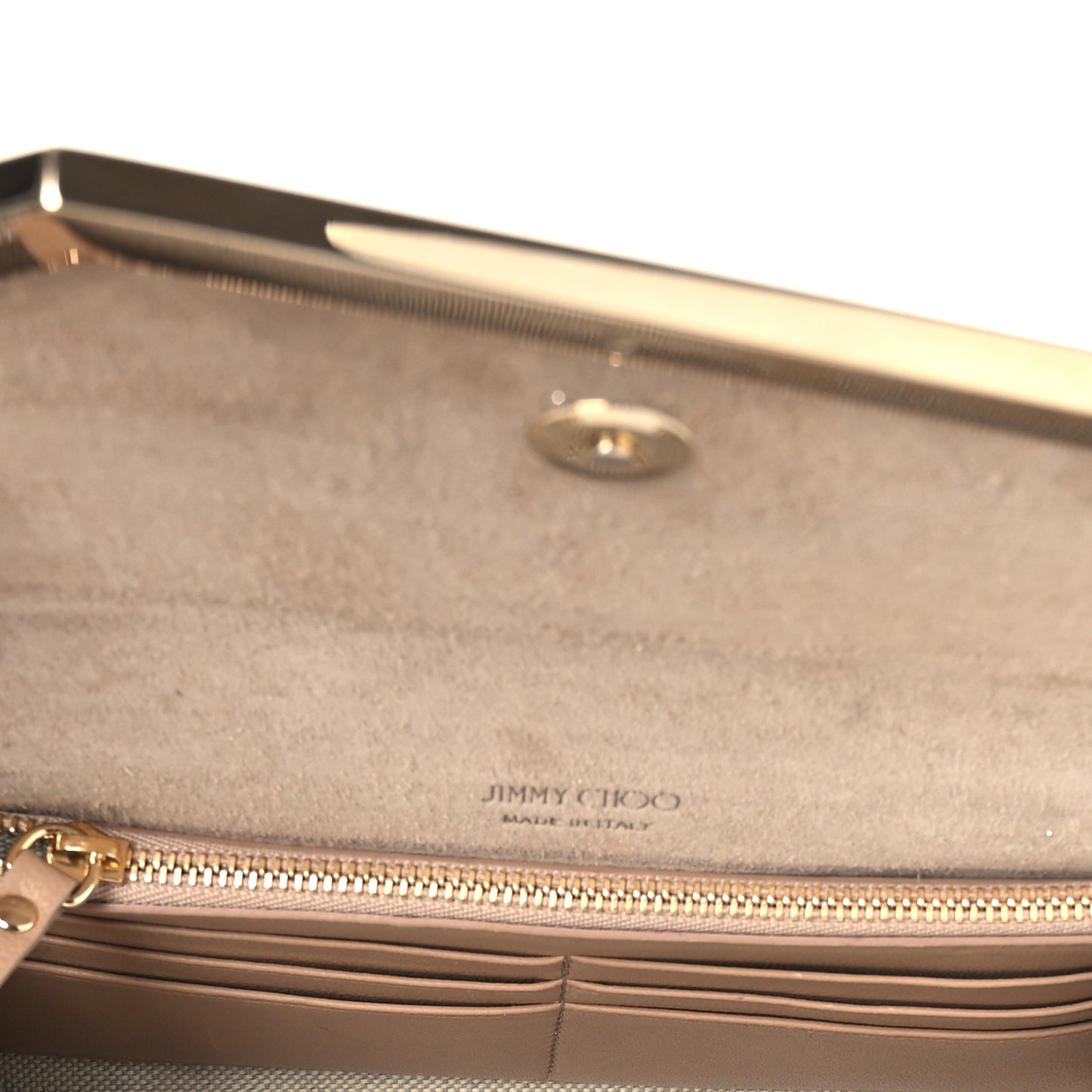 Dusty Glitter Emmie Clutch Platinum Ice
