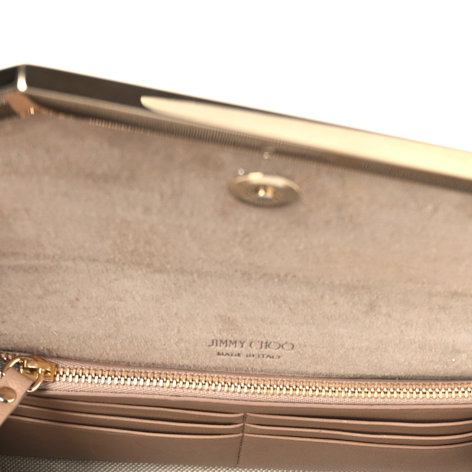 Jimmy Choo Dusty Glitter Emmie Clutch Platinum Ice 5 of 11