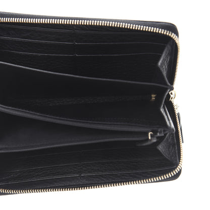 Gucci Pebbled Calfskin Soho Zip Around Wallet Black 5 of 10