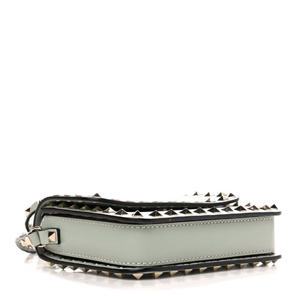 Valentino Garavani Vitello Rockstud Flap Crossbody Bag Water Green 3 of 5