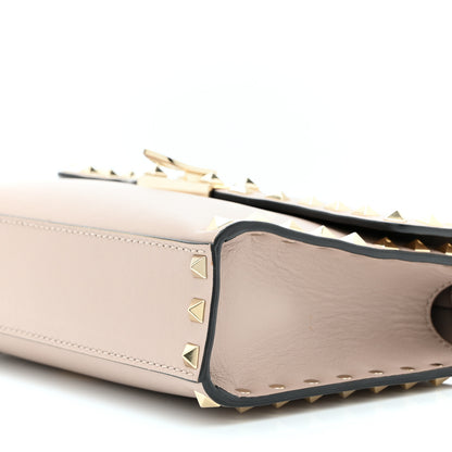 Valentino Garavani Vitello Medium Rockstud Flip Lock Crossbody Bag Poudre 10 of 10