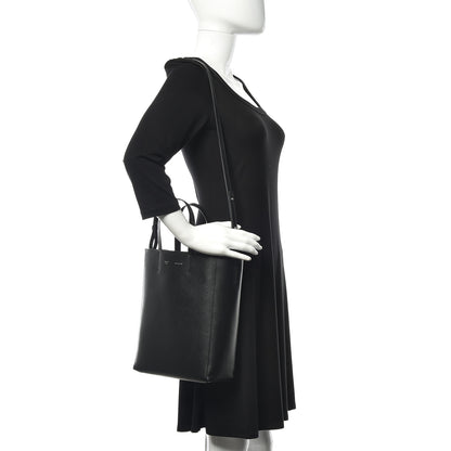 Celine Grained Calfskin Small Vertical Cabas Black 2 of 10