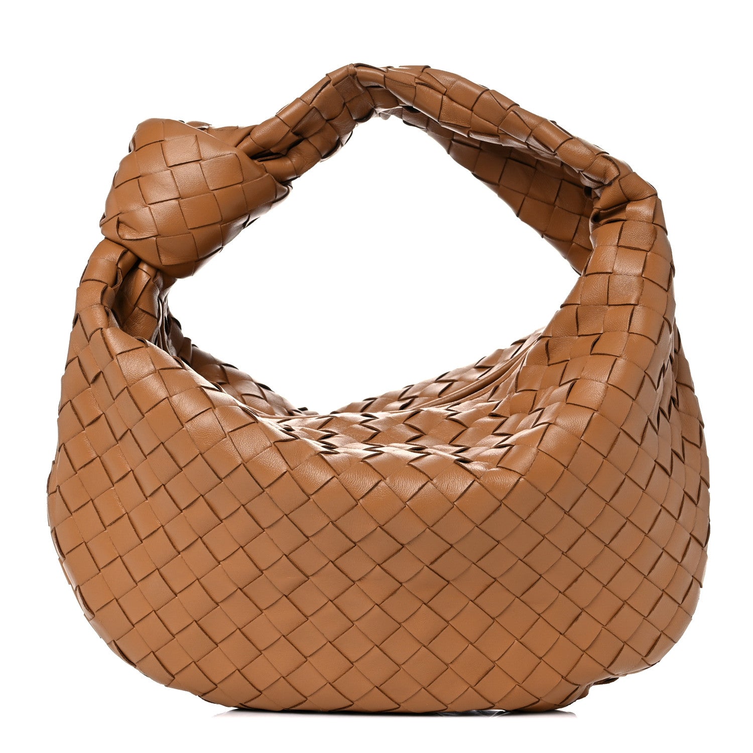 Bottega Veneta Nappa Intrecciato Teen Jodie Hobo Caramel 1 of 8