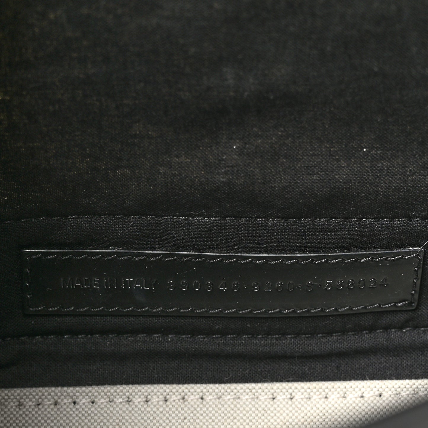 Cotton Canvas Satin Calfskin XS  White Black