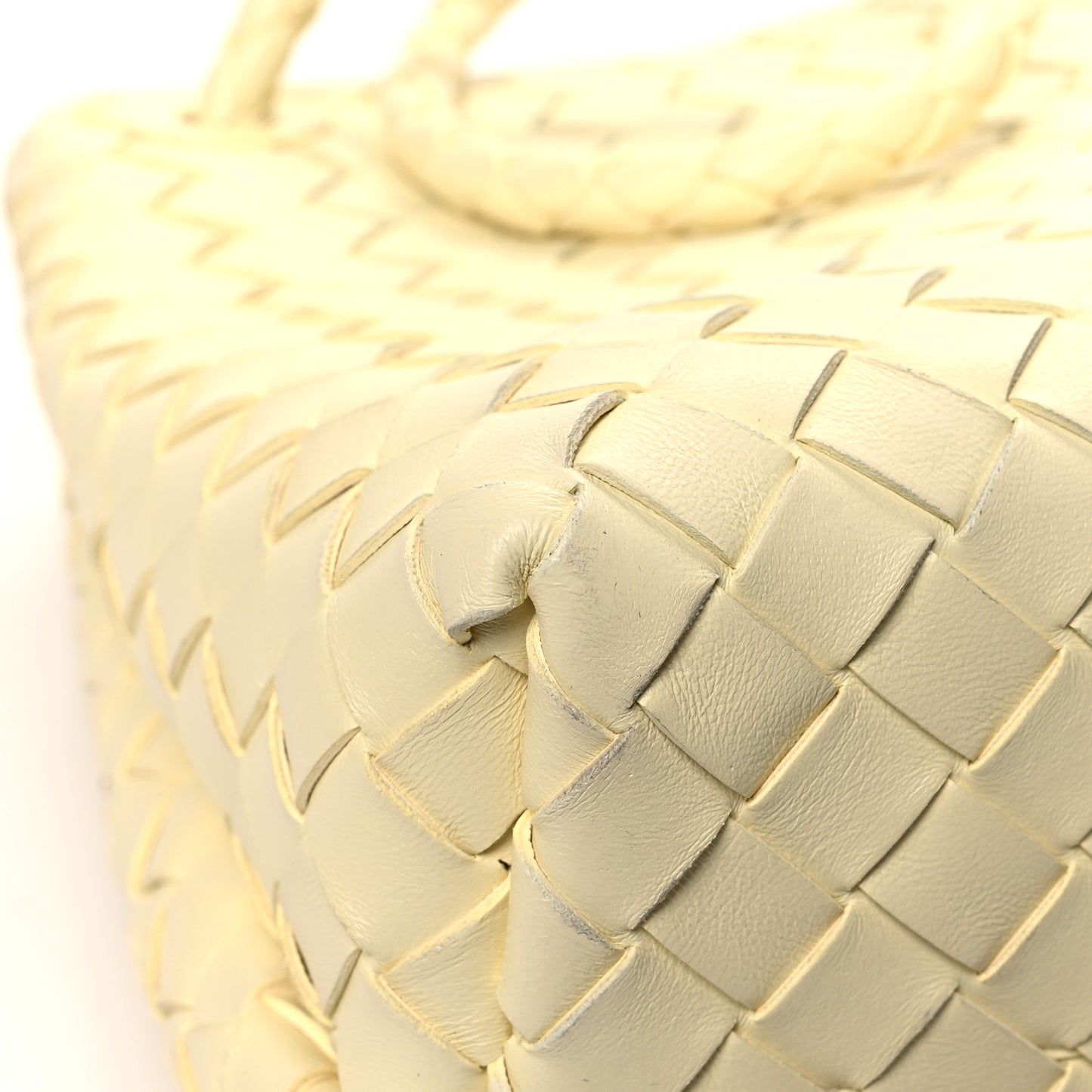 Nappa Intrecciato Medium Andiamo Shoulder Bag Chamomile
