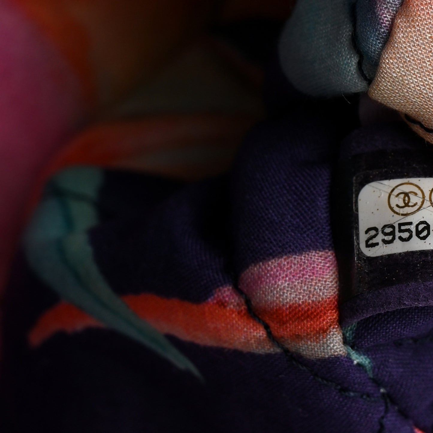 Canvas Quilted Jungle Jeans Flap White Multicolor